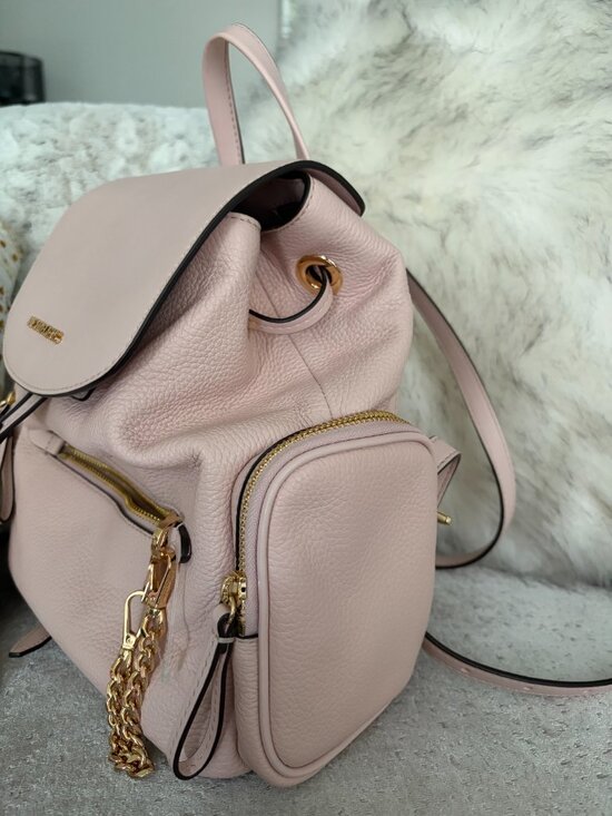 Michael Kors Jet Set Pink Gold Chain Backpack